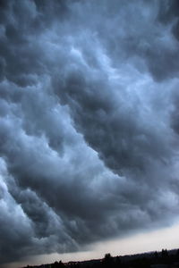 Low angle view of storm clouds in sky