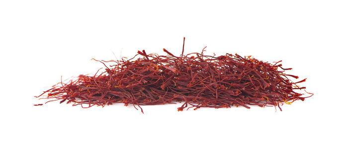 Close-up of dead plant against white background