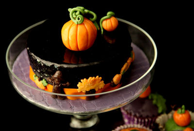 Close-up of food on table