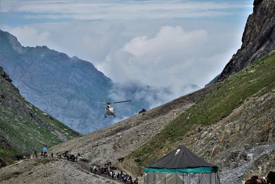 Panoramic view of mountain against sky