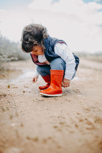 Child playing outdoor