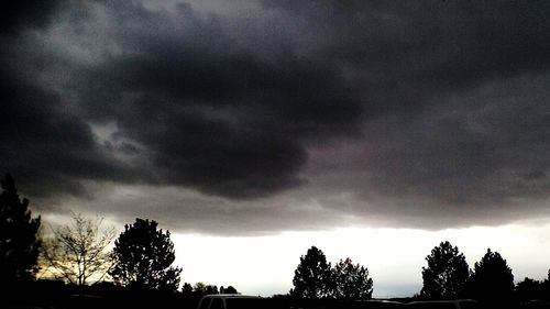 Low angle view of cloudy sky