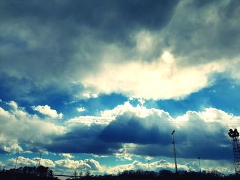 Low angle view of water against sky