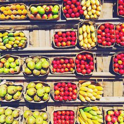 Fruits for sale at market stall