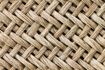 Full frame shot of wicker basket