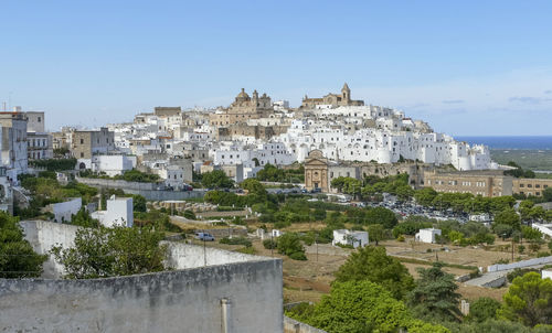 Impression of ostuni, a city in apulia, italy