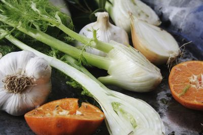 Close-up of ingredients on table