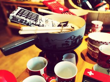 Close-up of drink on table