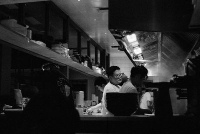 People in restaurant