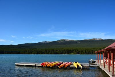 Boats in calm sea