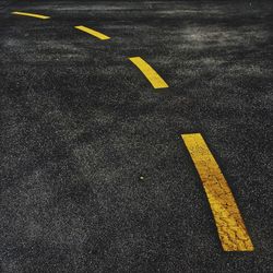 Road marking on road
