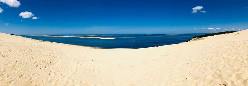 Panoramic view of beach against sky