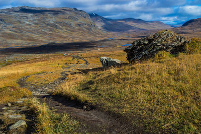 Scenic view of mountains