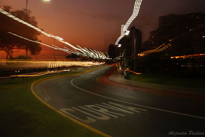 City street at night