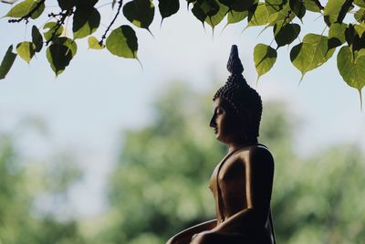 Statue of buddha against sky