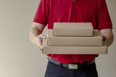 Close-up of a man holding book
