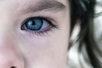 Cropped image of girl eye