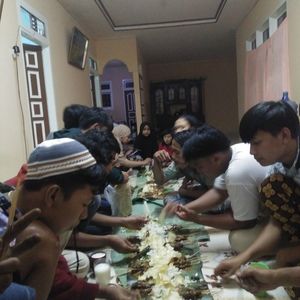 High angle view of people in traditional clothing