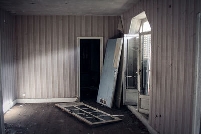 Interior of abandoned building