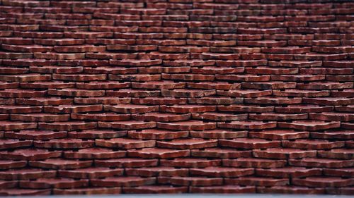 Full frame shot of roof tiles