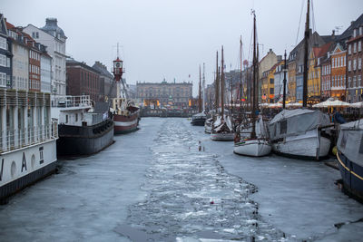 Boats in river