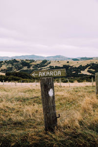 Scenic view of grassy field against sky