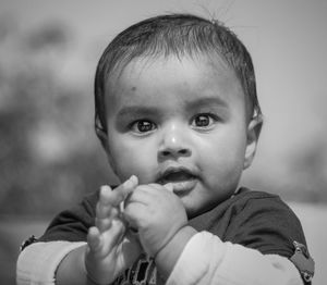 Portrait of cute baby boy