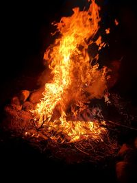 Huge new years eve bonfire at an old friend's house 