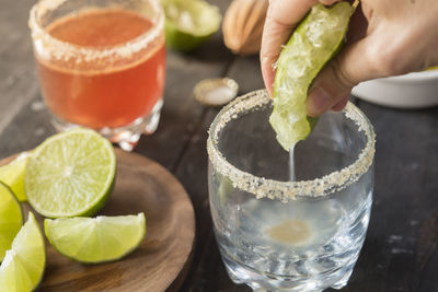 Close-up of drink on table