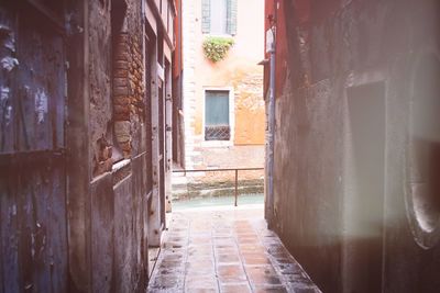 Alley amidst buildings in town