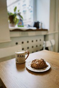 Close-up of cookies on table