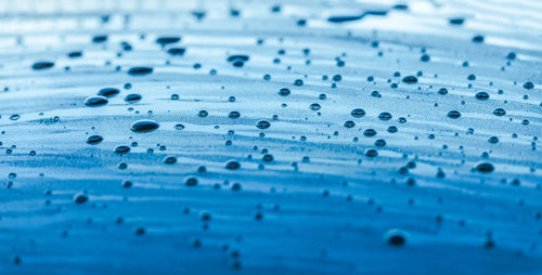 Full frame shot of water drops on surface