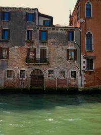 View of buildings in canal