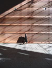 Bird perching on floor