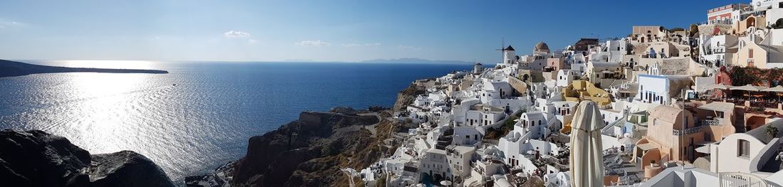 Panoramic view of sea against sky