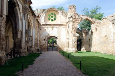 View of ancient historical building