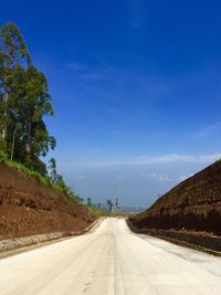 Country road along landscape