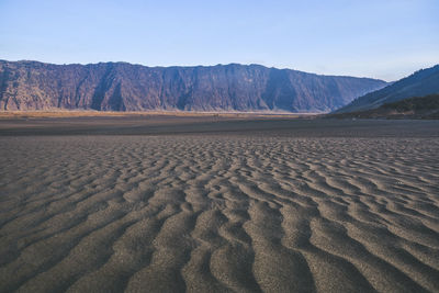 Scenic view of desert against sky