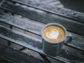 Close-up of coffee on table