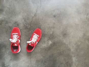 Pair of red shoes