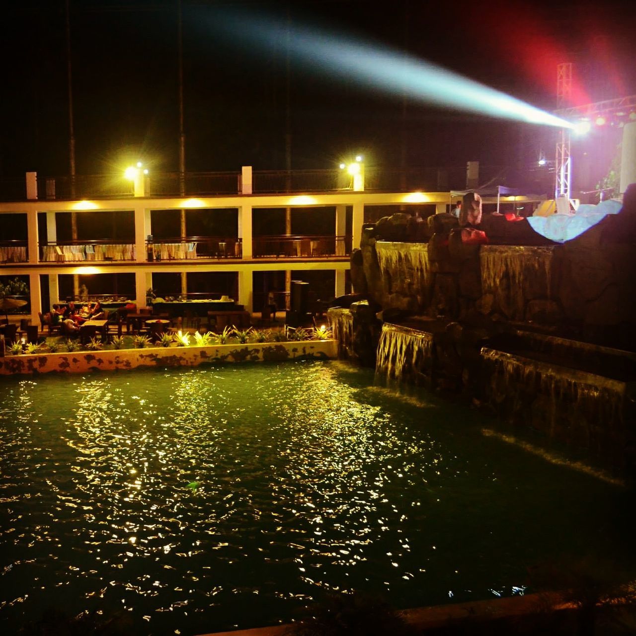 night, illuminated, water, architecture, built structure, building exterior, reflection, waterfront, river, street light, bridge - man made structure, transportation, city, canal, connection, lighting equipment, nautical vessel, outdoors, sky, no people