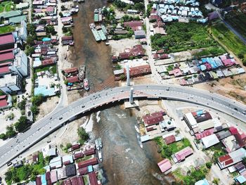 high angle view