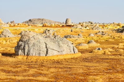 View of rock formations