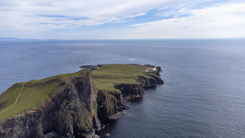 The coastline at neist point on the isle of skye, scottish highlands, uk