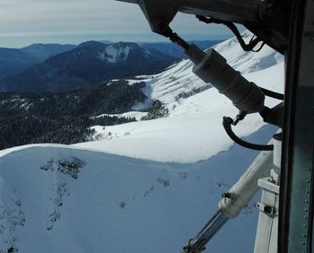 View of snow covered mountains