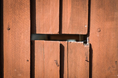 Full frame shot of wooden door