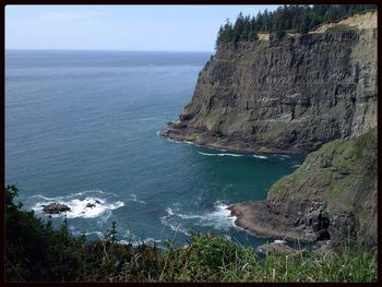 Scenic view of sea against sky