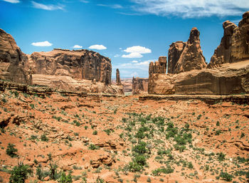 View of rock formations