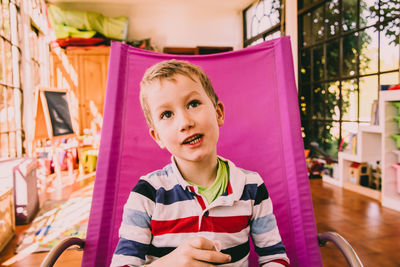 Portrait of smiling boy