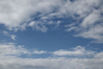 Low angle view of clouds in sky